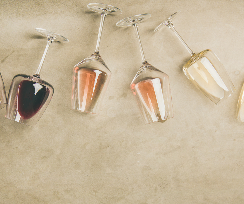 Alcohol affects on GLP-1 medications image of wine glasses