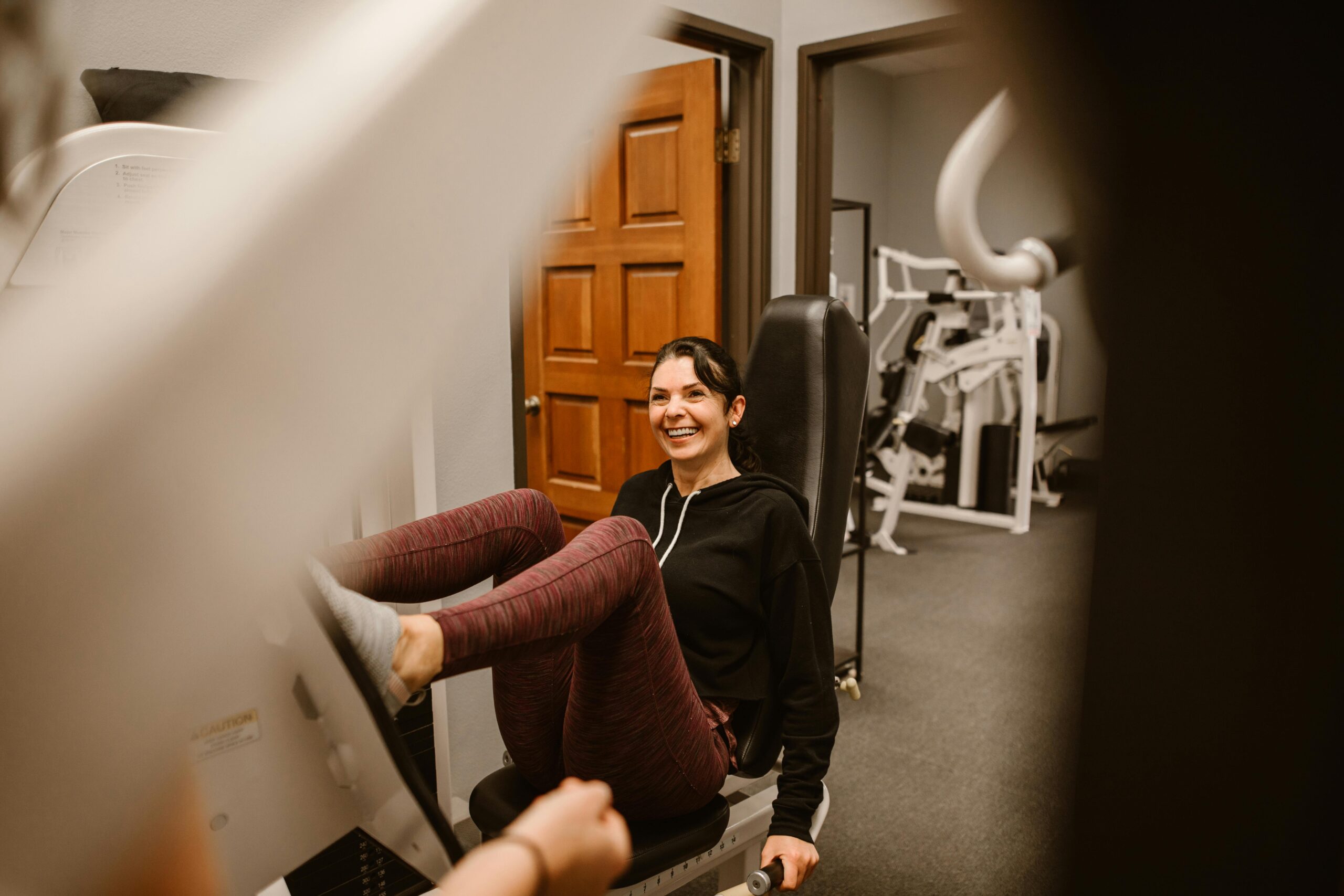 Older woman working out